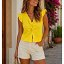 Blusa Frunce Amarilla